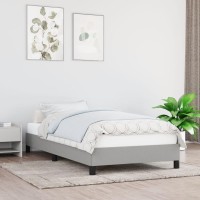 vidaXL Bed Frame Light Gray 39.4