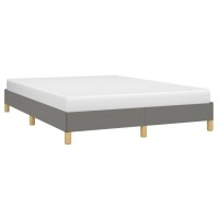 Vidaxl Bed Frame Dark Gray 59.8X79.9 Queen Fabric