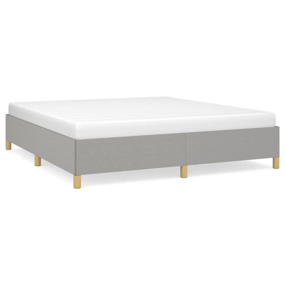 vidaXL Bed Frame Light Gray 72