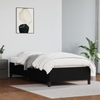 Vidaxl Bed Frame Black 39.4X74.8 Twin Faux Leather
