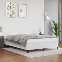 Vidaxl Bed Frame White 59.8X79.9 Queen Faux Leather