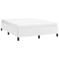 Vidaxl Bed Frame White 59.8X79.9 Queen Faux Leather
