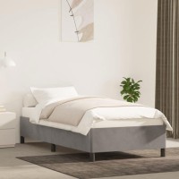 vidaXL Bed Frame Light Gray 39.4