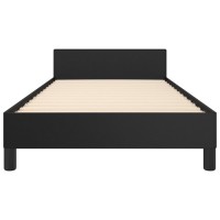 vidaXL Bed Frame with Headboard Black 39.4