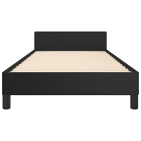 vidaXL Bed Frame with Headboard Black 39.4