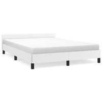 vidaXL Bed Frame with Headboard White 59.8