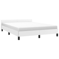 vidaXL Bed Frame with Headboard White 59.8