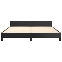 vidaXL Bed Frame with Headboard Black 76