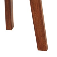 vidaXL Bar Stools 2 pcs Real Leather and Solid Wood Acacia