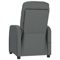 vidaXL Massage Chair Dark Gray Fabric