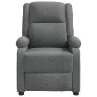 vidaXL Recliner Chair Dark Gray Fabric