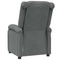 vidaXL Recliner Chair Dark Gray Fabric