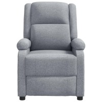 Vidaxl Massage Chair Light Gray Fabric