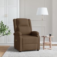 Vidaxl Massage Chair Brown Fabric