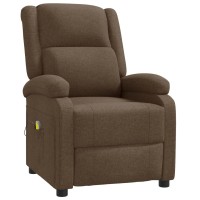 Vidaxl Massage Chair Brown Fabric