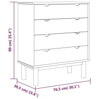 vidaXL Drawer Cabinet OTTA 30.1