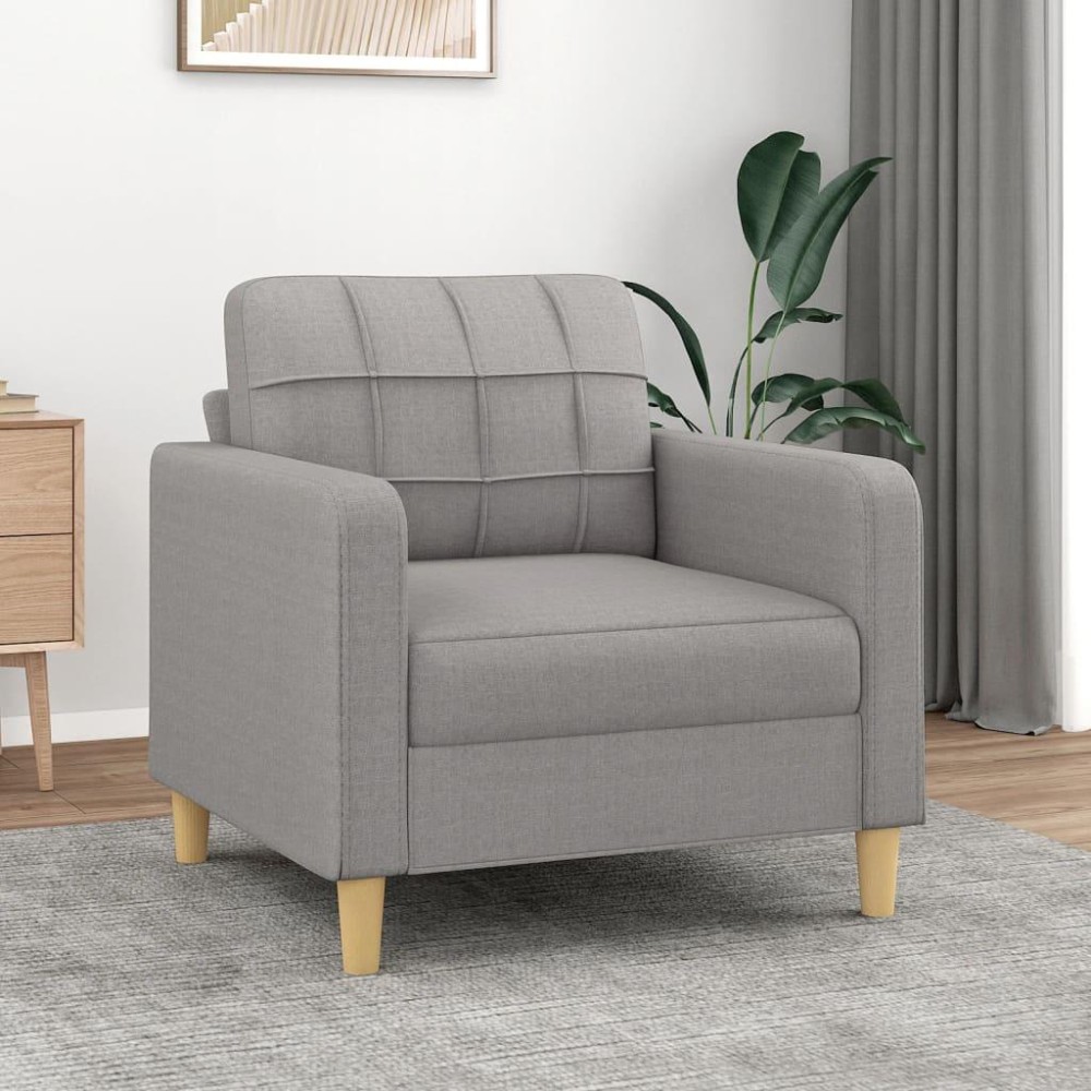 vidaXL Sofa Chair Light Gray 23.6