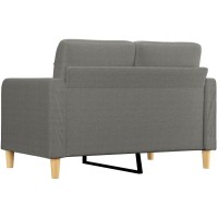 vidaXL 2-Seater Sofa Dark Gray 47.2