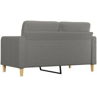 vidaXL 2-Seater Sofa Dark Gray 55.1