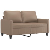 Vidaxl 2-Seater Sofa Cappuccino 47.2 Faux Leather