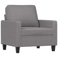 Vidaxl Sofa Chair Light Gray 23.6 Fabric