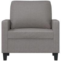 Vidaxl Sofa Chair Light Gray 23.6 Fabric