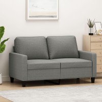 vidaXL 2-Seater Sofa Dark Gray 47.2