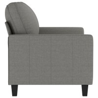 vidaXL 2-Seater Sofa Dark Gray 47.2