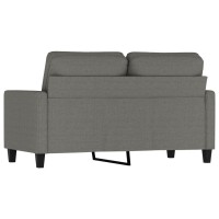 vidaXL 2-Seater Sofa Dark Gray 47.2