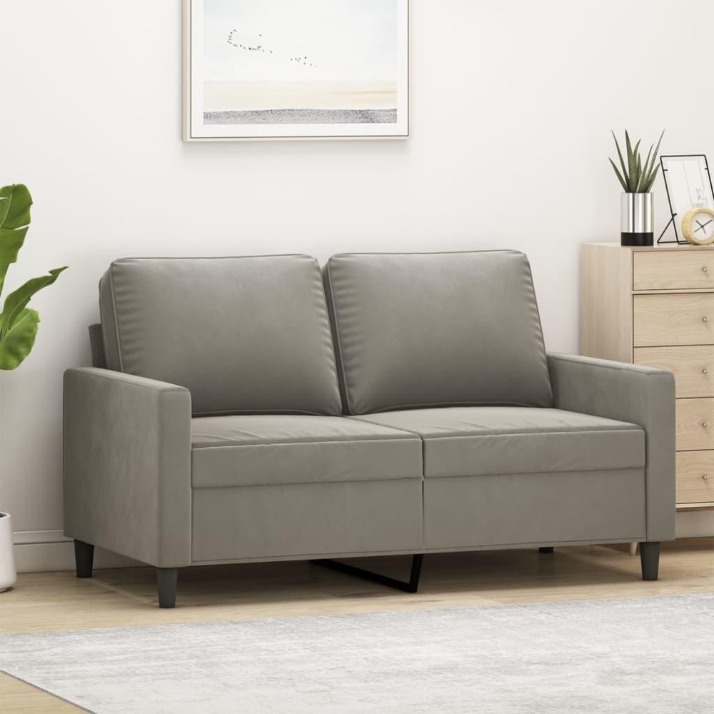 vidaXL 2-Seater Sofa Light Gray 47.2