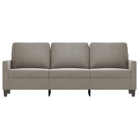 vidaXL 3-Seater Sofa Light Gray 70.9