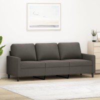 vidaXL 3-Seater Sofa Dark Gray 70.9