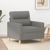 Vidaxl Sofa Chair Dark Gray 23.6 Fabric