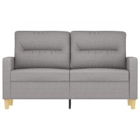 Vidaxl 2-Seater Sofa Light Gray 47.2 Fabric