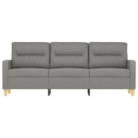 Vidaxl 3-Seater Sofa Dark Gray 70.9 Fabric