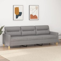 vidaXL 3-Seater Sofa Light Gray 82.7