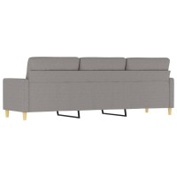 vidaXL 3-Seater Sofa Light Gray 82.7