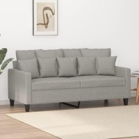 vidaXL 2-Seater Sofa Light Gray 55.1