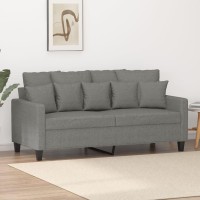 vidaXL 2-Seater Sofa Dark Gray 55.1