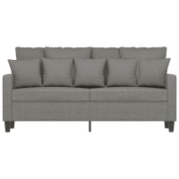 vidaXL 2-Seater Sofa Dark Gray 55.1