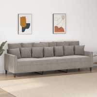Vidaxl 3-Seater Sofa Light Gray 82.7 Velvet