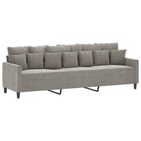 Vidaxl 3-Seater Sofa Light Gray 82.7 Velvet