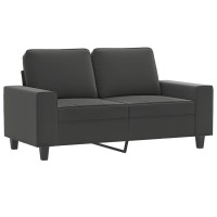 Vidaxl 2-Seater Sofa Dark Gray 47.2 Microfiber Fabric