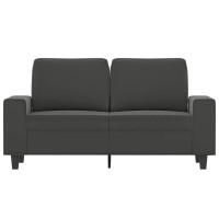 Vidaxl 2-Seater Sofa Dark Gray 47.2 Microfiber Fabric