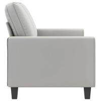 vidaXL 2-Seater Sofa Light Gray 55.1