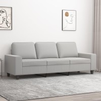 vidaXL 3-Seater Sofa Light Gray 70.9