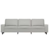 Vidaxl 3-Seater Sofa Light Gray 82.7 Microfiber Fabric
