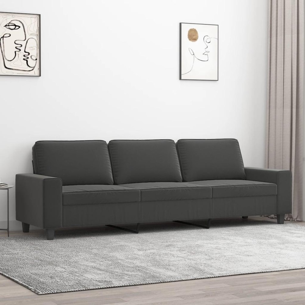 vidaXL 3-Seater Sofa Dark Gray 82.7