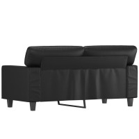 vidaXL 2-Seater Sofa Black 47.2