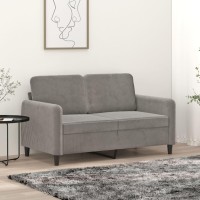 Vidaxl 2-Seater Sofa Light Gray 47.2 Velvet